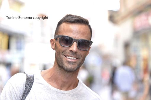 Sanremo: passeggiata in corso Matteotti per il calciatore Giandomenico Mesto