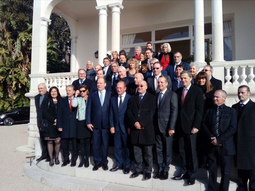 I sindaci Gazzola e Ioculano a Mentone per la presentazione della cartellonista stradale dell’Associazione siti storici Grimaldi