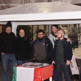 Oggi a Sanremo, gazebo informativo del movimento politico di CasaPound Italia in via Escoffier