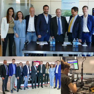 Gianna Gancia e il viceministro Galli in visita a Egea e MTM