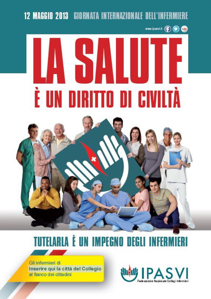 Oggi, 12 maggio 2013, ricorre la 'Giornata dell'Infermiere', intervento dell'IPASVI Oggi, 12 maggio 2013, ricorre la 'Giornata dell'Infermiere', intervento dell'IPASVI