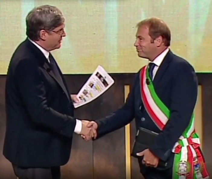 Dolceacqua: il sindaco Fulvio Gazzola ospite a Quinta Colonna nella puntata di ieri sera