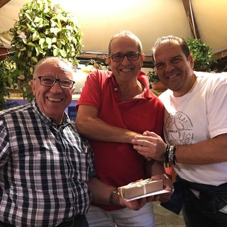 Rosato insieme agli amici Gianni Lari e Antonello Motosso