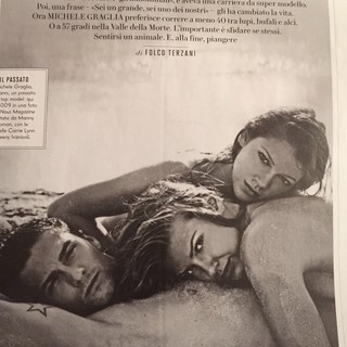 Taggia: Michele Graglia sulla rivista Vanity Fair racconta come si passa da fare il modello a diventare maratoneta