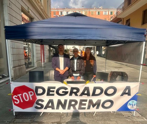 Sanremo, gazebo di “Imprese per Sanremo” in via Escoffier: “No a una piccola Milano”