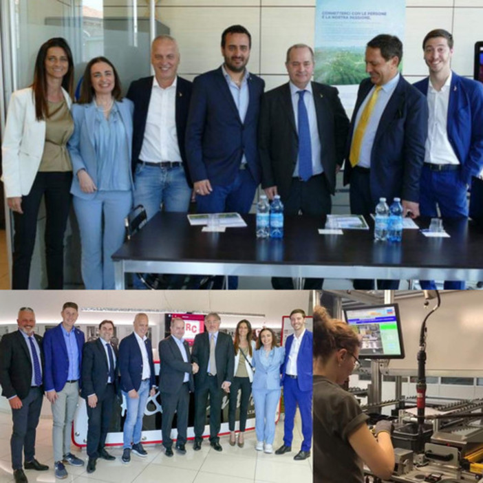 Gianna Gancia e il viceministro Galli in visita a Egea e MTM Gianna Gancia e il viceministro Galli in visita a Egea e MTM