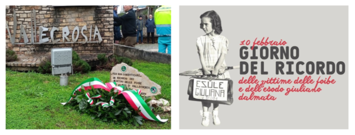 Vittime delle foibe ed esodo giuliano-dalmata, Vallecrosia celebra il Giorno del Ricordo Vittime delle foibe ed esodo giuliano-dalmata, Vallecrosia celebra il Giorno del Ricordo