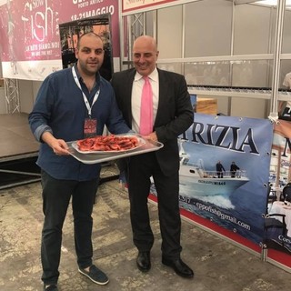 Sanremo: il gambero rosso protagonista a Genova con Slow Fish, grande successo per Di Gerlando (Ittiturismo Patrizia)