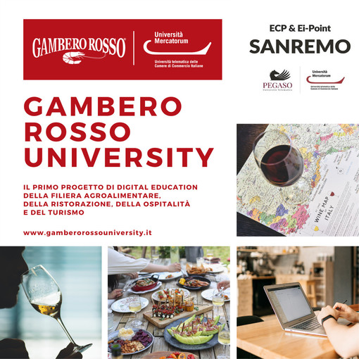 A Sanremo nasce la “Gambero Rosso University”: un progetto di digital education sulla filiera agroalimentare