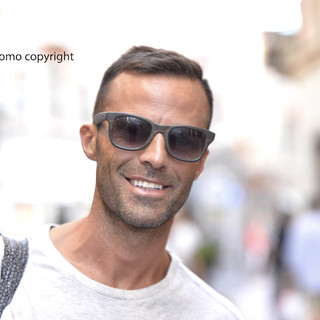 Sanremo: passeggiata in corso Matteotti per il calciatore Giandomenico Mesto