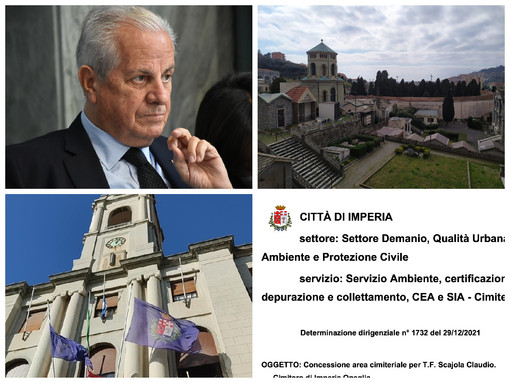 Imperia, Comune rilascia  la concessione per la realizzazione della tomba di famiglia del sindaco Scajola
