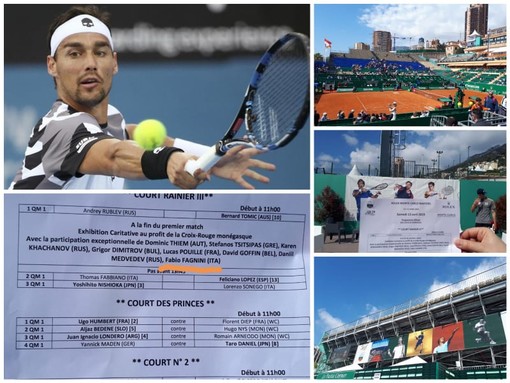 Tennis: gaffe al Montecarlo Rolex Master, Fognini diventa 'Fagnini'