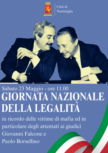 Ventimiglia, per la Giornata della Legalità commemorazione in Piazza Falcone e Borsellino Ventimiglia, per la Giornata della Legalità commemorazione in Piazza Falcone e Borsellino