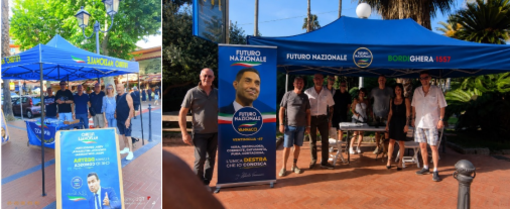 Tesseramenti e sostegno alla polizia, gazebo di Futuro Nazionale nel Ponente ligure: "Risposta straordinaria a Ventimiglia e Bordighera" Tesseramenti e sostegno alla polizia, gazebo di Futuro Nazionale nel Ponente ligure: "Risposta straordinaria a Ventimiglia e Bordighera"