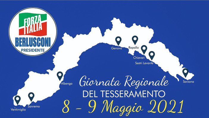 Nel weekend a Sanremo e Ventimiglia le 'Giornate del tesseramento' di Forza Italia Nel weekend a Sanremo e Ventimiglia le 'Giornate del tesseramento' di Forza Italia