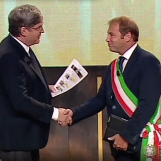 Dolceacqua: il sindaco Fulvio Gazzola ospite a Quinta Colonna nella puntata di ieri sera