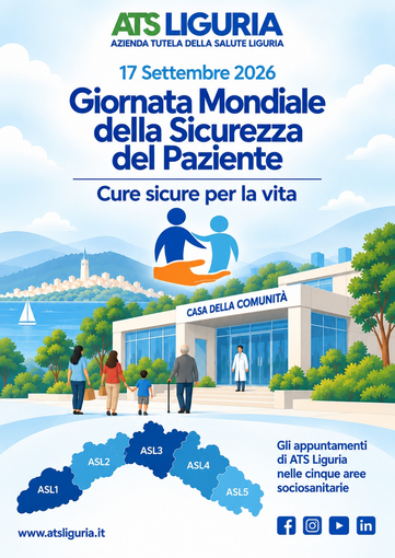 Sanremo, anche l'Asl1 promuove iniziative nelle Case della Comunità per la Giornata Mondiale della Sicurezza del Paziente Sanremo, anche l'Asl1 promuove iniziative nelle Case della Comunità per la Giornata Mondiale della Sicurezza del Paziente