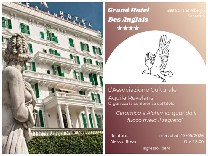 "Ceramica e alchimia: quando il fuoco rivela il segreto", conferenza a Sanremo (Foto)