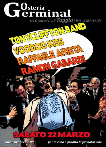 Taggia: questa sera al Germinal live con quattro realtà musicali