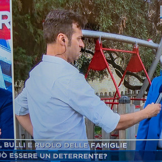 Provvedimento anti bulli a Riva Ligure: il sindaco Giuffra in tv, ospite a "Mattino 5"
