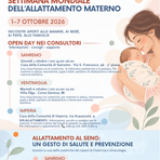 Settimana Mondiale dell’Allattamento, incontri e open day a Sanremo, Ventimiglia e Imperia