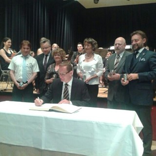Festa ieri per il cinquantesimo anniversario di gemellaggio Neckarsulm-Bordighera Festa ieri per il cinquantesimo anniversario di gemellaggio Neckarsulm-Bordighera