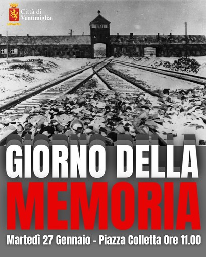 Ventimiglia celebra il Giorno della Memoria con una cerimonia in Piazza Colletta nel ricordo delle vittime dell’Olocausto Ventimiglia celebra il Giorno della Memoria con una cerimonia in Piazza Colletta nel ricordo delle vittime dell’Olocausto
