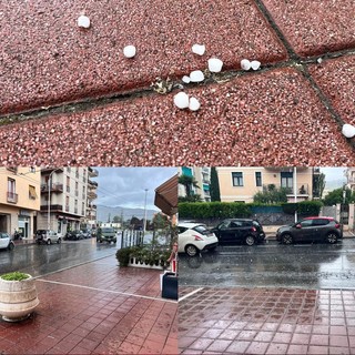 Tempesta di grandine e fulmini ad Arma di Taggia, residenti senza energia ed internet (Foto)