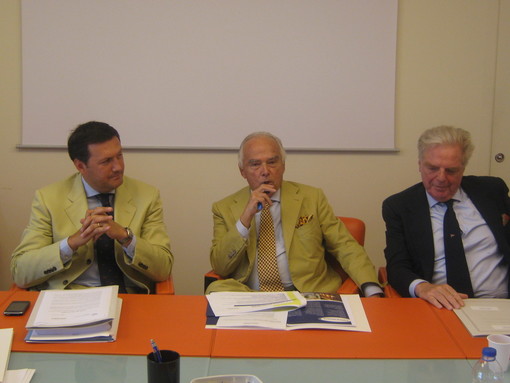 Riccardo Garrone durante un incontro a Confindustria Imperia Riccardo Garrone durante un incontro a Confindustria Imperia