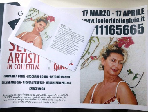 Mostra Collettiva dell'Associazione i Colori della Gioia oggi a Sanremo Mostra Collettiva dell'Associazione i Colori della Gioia oggi a Sanremo