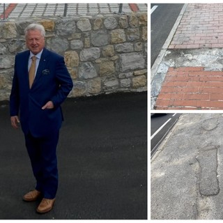 Corso Genova a Ventimiglia, Scullino: "Marciapiede in degrado, intervenire con urgenza" (Foto) Corso Genova a Ventimiglia, Scullino: "Marciapiede in degrado, intervenire con urgenza" (Foto)