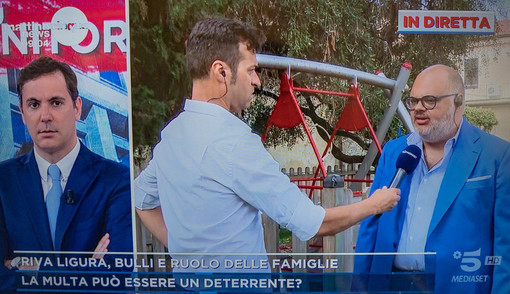 Provvedimento anti bulli a Riva Ligure: il sindaco Giuffra in tv, ospite a "Mattino 5" Provvedimento anti bulli a Riva Ligure: il sindaco Giuffra in tv, ospite a "Mattino 5"