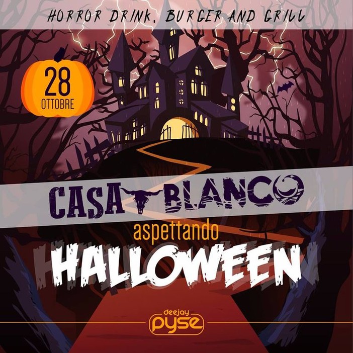 Al Casa Blanco di Bordighera Halloween comincia sabato sera: in programma horror drink, burger &amp; grill e la musica di DJ Pyse