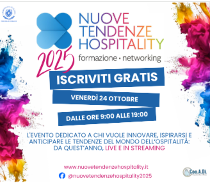 Nuove tendenze Hospitality 2025: Innovazione formazione e un nuovo format interattivo per l'ospitalità italiana Nuove tendenze Hospitality 2025: Innovazione formazione e un nuovo format interattivo per l'ospitalità italiana