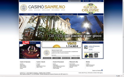 L'anteprima della home del nuovo sito