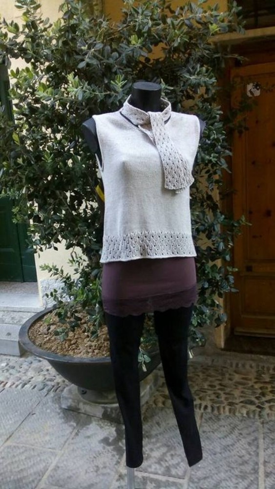 Alla merceria "My Emy" in esclusiva nazionale il modello "Here Comes The Sun" della knitter genovese Annalisa Dione e tante altre novità