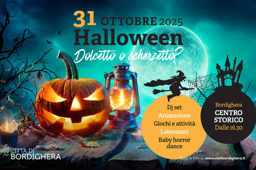 Halloween a Bordighera, festa “da brivido” per i più piccoli nel cuore del paese alto Halloween a Bordighera, festa “da brivido” per i più piccoli nel cuore del paese alto