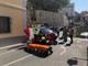 Diano Castello: scontro tra auto e moto in via Marconi, ferita una donna. Sul posto l'elisoccorso (Foto)