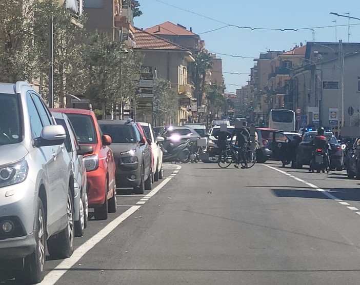 Camporosso, incidente sull'Aurelia: traffico in tilt