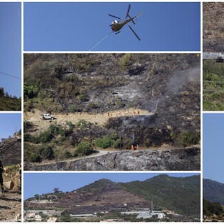 Sanremo: incendio di ieri in via Monte Ortigara, 15 ettari in fumo ed in atto la bonifica degli elicotteri e le indagini dei Carabinieri (Foto e Video) Sanremo: incendio di ieri in via Monte Ortigara, 15 ettari in fumo ed in atto la bonifica degli elicotteri e le indagini dei Carabinieri (Foto e Video)