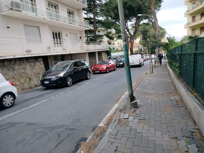 Sanremo: via Padre Semeria, tutto pronto per la riqualificazione con marciapiedi, asfalto e illuminazione nel nuovo progetto