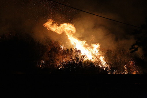Vigili del Fuoco e Volontari impegnati in 4 incendi in provincia: il più grave sempre quello di Capo Mimosa (Video)
