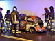 Arma di Taggia: a fuoco una Fiat 500 sull'Aurelia Bis. Intervento dei Vigili del Fuoco