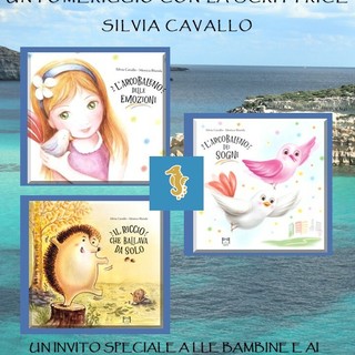 Sanremo, l’autrice Silvia Cavallo ai Bagni Ippocampo per un evento gratuito per bambini