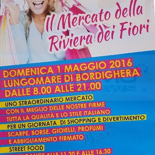 Bordighera: domani sul lungomare torna 'Il Mercato della Riviera dei Fiori'