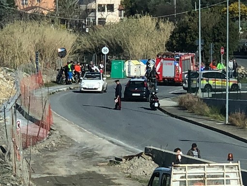 Diano: brutto incidente nei pressi della stazione. Un uomo è stato trasferito in elicottero al Santa Corona dopo essere caduto dalla bicicletta
