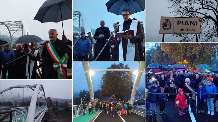 Inaugurato a Imperia il nuovo ponte dei Piani. Scajola: "Collegamento sicuro e scenografico"(foto e video)