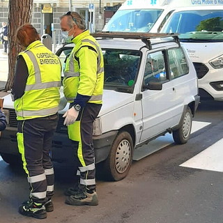 Sanremo: investimento di un pedone in via Nino Bixio, lievi ferite per una donna (Foto)