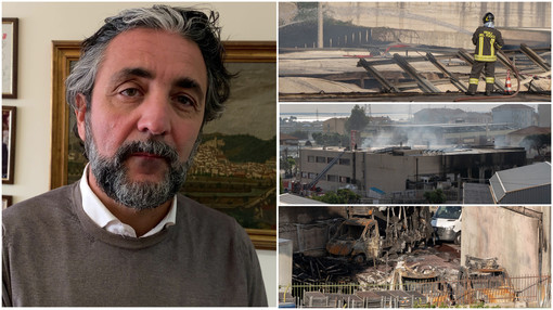 Tre attentati alle imprese tra Taggia e Sanremo, Conio "Respingiamo le mafie. Deve intervenire lo Stato" (foto e video) Tre attentati alle imprese tra Taggia e Sanremo, Conio "Respingiamo le mafie. Deve intervenire lo Stato" (foto e video)