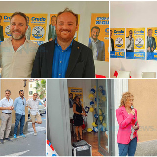 La Lega apre point elettorale a Imperia: "Siamo vicini al territorio, solo andando a Roma si può risollevare il ponente ligure"